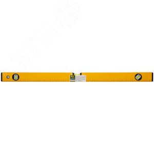 Уровень ''Стайл'', 3 глазка, желтый усиленный корпус, фрезерованная рабочая грань, шкала, Профи 800 мм - фото 2