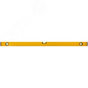 Уровень ''Стайл'', 3 глазка, желтый усиленный корпус, фрезерованная рабочая грань, шкала, Профи 1000 мм 18210 FIT