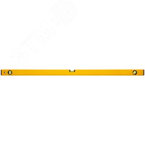 Изображение товара Уровень ''Стайл'', 3 глазка, желтый усиленный корпус, фрезерованная рабочая грань, шкала, Профи 1200 мм (шт)