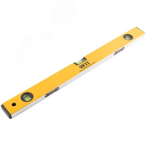 Уровень ''Магнит'', 2 глазка + 1 поворотный, желтый усиленный корпус, магниты, шкала, Профи 600 мм - фото 2