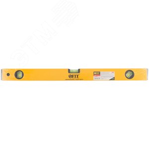 Уровень ''Магнит'', 2 глазка + 1 поворотный, желтый усиленный корпус, магниты, шкала, Профи 600 мм - фото 3