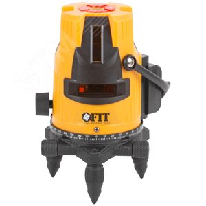 Уровень лазерный самоуспокаивающийся, зеленые лучи, горизонталь + 4 вертикали, диапазон 20 м, Li-Ion аккум., 2 уровня яркости, тренога, алюминиевый кейс - фото 2