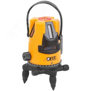 Уровень лазерный самоуспокаивающийся, зеленые лучи, горизонталь + 4 вертикали, диапазон 20 м, Li-Ion аккум., 2 уровня яркости, тренога, алюминиевый кейс - фото 7