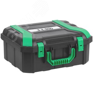 Уровень лазерный самоуспокаивающийся, зеленые лучи, 3 плоскости 360 гр., диапазон 20 м, Li-Ion аккум., 2 уровня яркости, без треноги, платформа для подъема, пульт управления, пластиковый кейс - фото 4