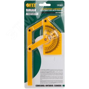 Угломер-квадрант 180 гр пластиковый 90x155 мм - фото 3