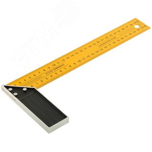 Угольник столярный желтый усиленный 300 мм - фото 2