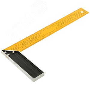 Угольник столярный желтый усиленный 350 мм - фото 2