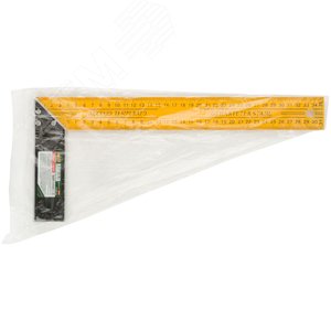 Угольник столярный желтый усиленный 350 мм - фото 3