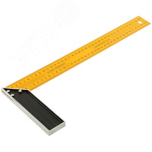 Угольник столярный желтый усиленный 400 мм - фото 2