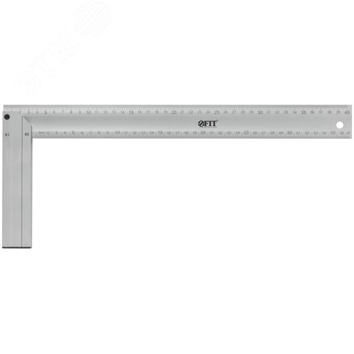 Угольник столярный литой алюмиевый Профи 400 мм - фото 1