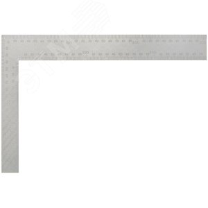 Угольник столярный цельно-металлический рифленая шкала 200x300 мм - фото 2