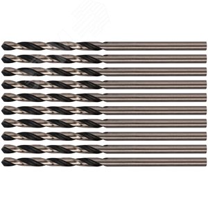 Сверла по металлу HSS черненые 2.5x57 мм (10 шт) - фото 5