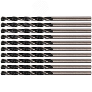 Сверла по металлу HSS черненые 3.0x61 мм (10 шт) - фото 5