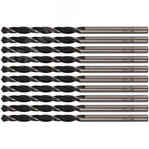 Сверла по металлу HSS черненые 3.5x70 мм (10 шт) - фото 5