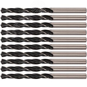 Изображение товара Сверла по металлу HSS черненые 6.0x93 мм (10 шт) (упак)
