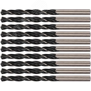 Сверла по металлу HSS черненые 7.0x109 мм (10 шт) - фото 1