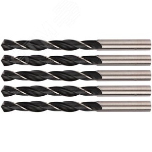 Сверла по металлу HSS черненые 10,0x133 мм (5 шт) - фото 5