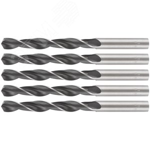 Сверла по металлу HSS черненые 11,0x142 мм (5 шт.) - фото 5