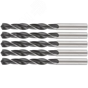 Сверла по металлу HSS черненые 12,0x151 мм (5 шт.) - фото 5