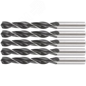 Сверла по металлу HSS черненые 13,0x151 мм (5 шт.) - фото 5