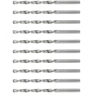 Сверла по металлу HSS полированные 3.2 мм (10 шт) - фото 4