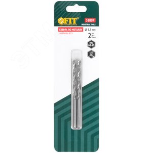 Сверла по металлу HSS полированные в блистере 3.5 мм (2 шт) - фото 3