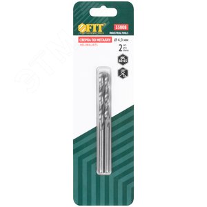 Сверла по металлу HSS полированные в блистере 4.0 мм (2 шт) - фото 3