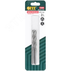 Сверла по металлу HSS полированные в блистере 4.2 мм (2 шт) - фото 3