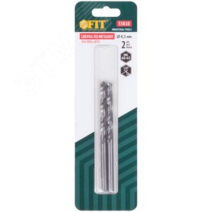 Сверла по металлу HSS полированные в блистере 4.5 мм (2 шт) - фото 3