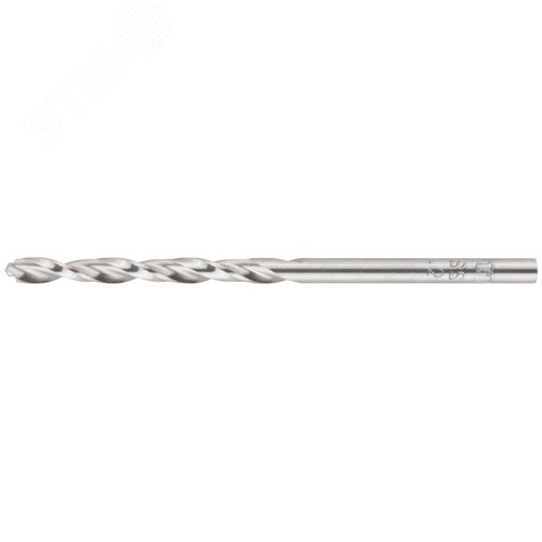 Изображение товара Сверло по металлу HSS полированное, центровочный наконечник, Р6М5, блистер 3,2х65 мм (шт)