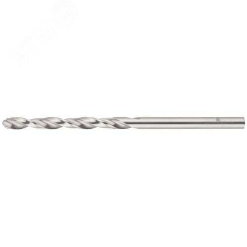 Изображение товара Сверло по металлу HSS полированное, центровочный наконечник, Р6М5, блистер 3,5х70 мм (шт)