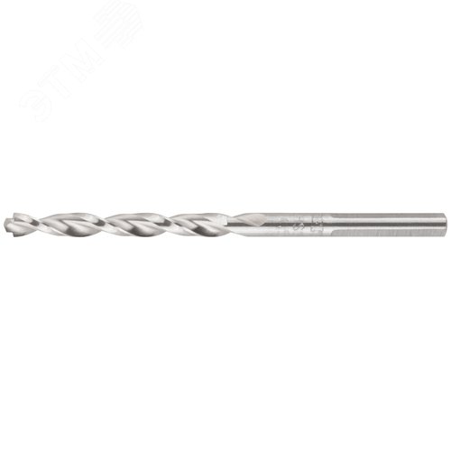 Изображение товара Сверло по металлу HSS полированное, центровочный наконечник, Р6М5, блистер 4,5х80 мм (шт)