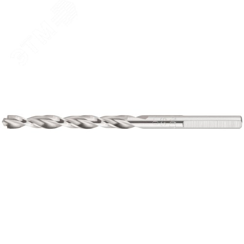 Изображение товара Сверло по металлу HSS полированное, центровочный наконечник, Р6М5, блистер 5,0х86 мм (шт)