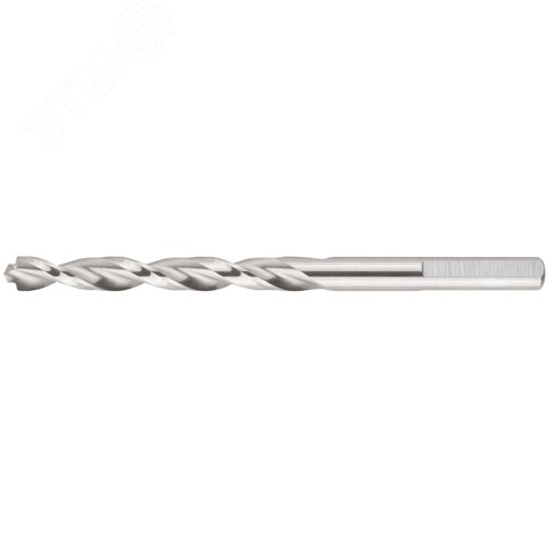 Сверло по металлу HSS полированное, центровочный наконечник, Р6М5, блистер 6,0х93 мм - фото 1