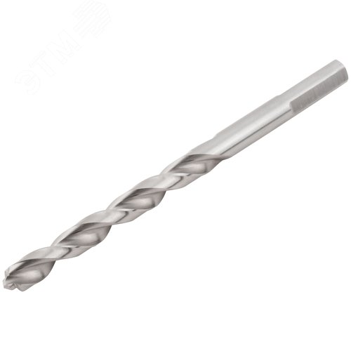 Сверло по металлу HSS полированное, центровочный наконечник, Р6М5, блистер 7,0х109 мм - фото 2
