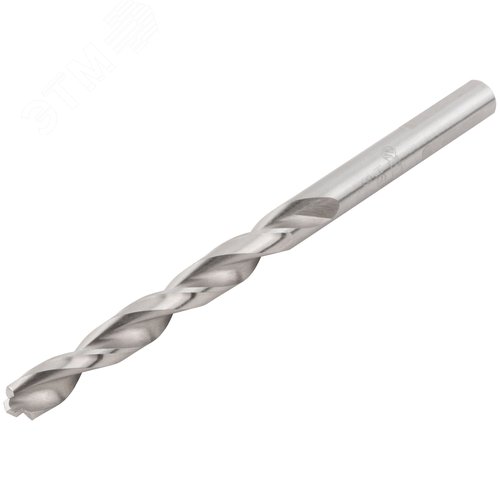 Сверло по металлу HSS полированное, центровочный наконечник, Р6М5, блистер 8,0х117 мм - фото 2