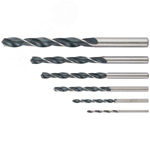 Набор сверл по металлу HSS черненых, 6 шт (2-3-4-5-6-8 мм) - фото 1