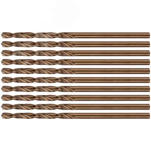 Сверла по металлу HSS с добавкой кобальта 5% Профи 2.0 мм (10 шт) - фото 1