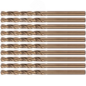 Сверла по металлу HSS с добавкой кобальта 5% Профи 4.2 мм (10 шт) - фото 1