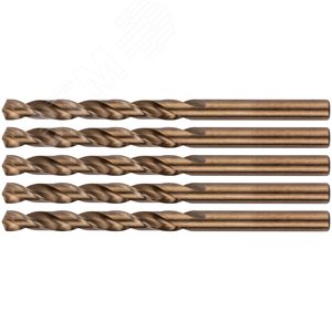 Изображение товара Сверла по металлу HSS с добавкой кобальта 5% Профи 7.0 мм (5 шт) (упак)