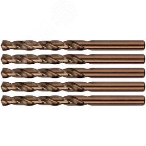 Сверла по металлу HSS с добавкой кобальта 5% Профи 9.0 мм (5 шт) - фото 1