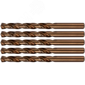 Сверла по металлу HSS с добавкой кобальта 5% Профи 10,0 мм (5 шт) - фото 1