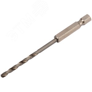 Сверло HSS по металлу,полированное, U-хвостовик под биту, инд.упаковка 3.2 мм - фото 2