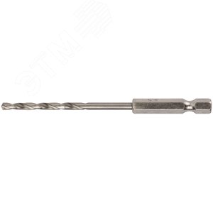 Изображение товара Сверло HSS по металлу,полированное, U-хвостовик под биту, инд.упаковка 3.5 мм (шт)
