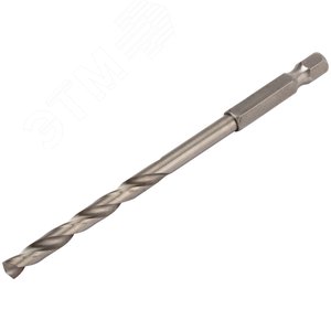 Сверло HSS по металлу,полированное, U-хвостовик под биту, инд.упаковка 5.0 мм - фото 2