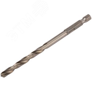Сверло HSS по металлу,полированное, U-хвостовик под биту, инд.упаковка 6.0 мм - фото 2