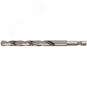 Сверло HSS по металлу,полированное, U-хвостовик под биту, инд.упаковка 8.0 мм - фото 1
