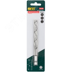 Сверло HSS по металлу,полированное, U-хвостовик под биту, инд.упаковка 10,0 мм - фото 3