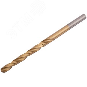 Сверла HSS по металлу, титановое покрытие 4.8 мм (10 шт) - фото 2