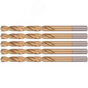 Сверла HSS по металлу, титановое покрытие 7.0 мм (5 шт) - фото 1